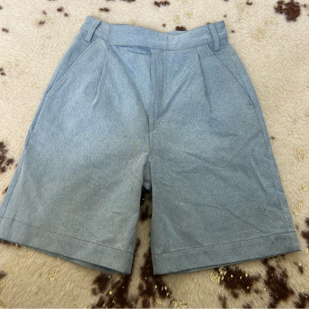 NWOT Goldsign Denim Trouser Chambray Shorts Size 27